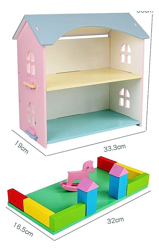 Căsuța pentru Păpuși din Lemn cu Mobilier și Accesorii