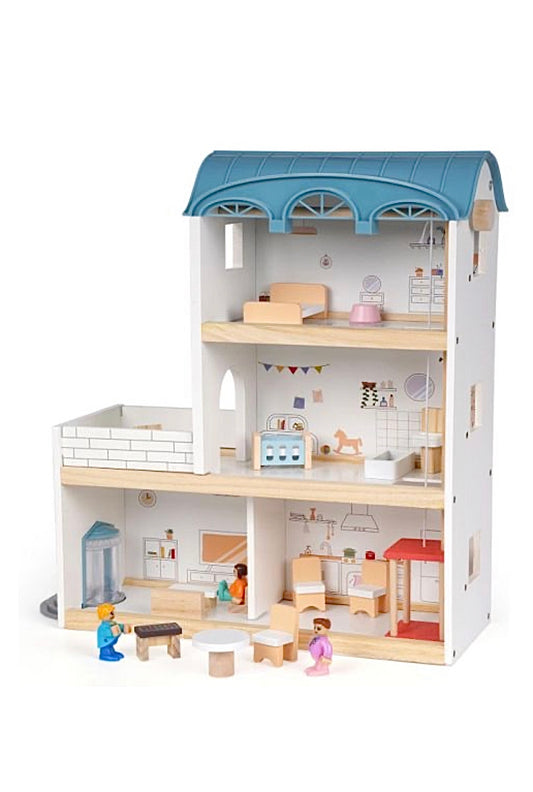 Căsuța de păpuși din lemn