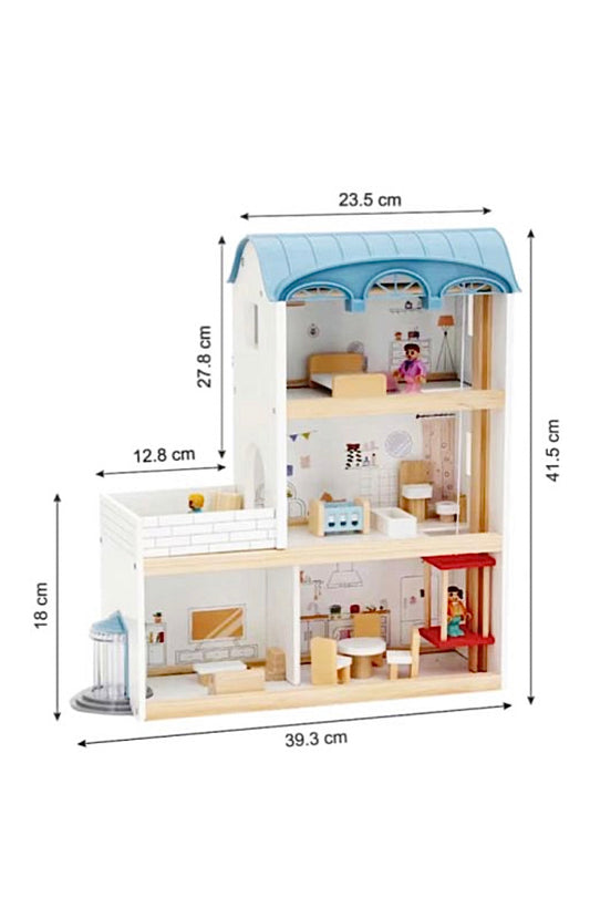 Căsuța de păpuși din lemn